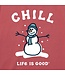 Life is Good Kids Chill Snowman Long Sleeve Crusher Tee
