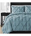 3 Piece Pinch Pleat Down Alternative Comforter Set