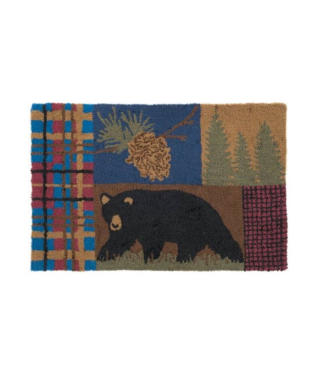 C&F Home Rutherford Bear Hooked Rug