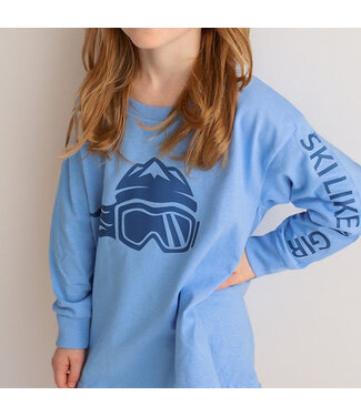 Ski Like A Girl Ski Like A Girl Girls Long Sleeve T-Shirt