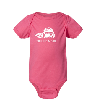 Ski Like A Girl Ski Like A Girl Baby Onesie