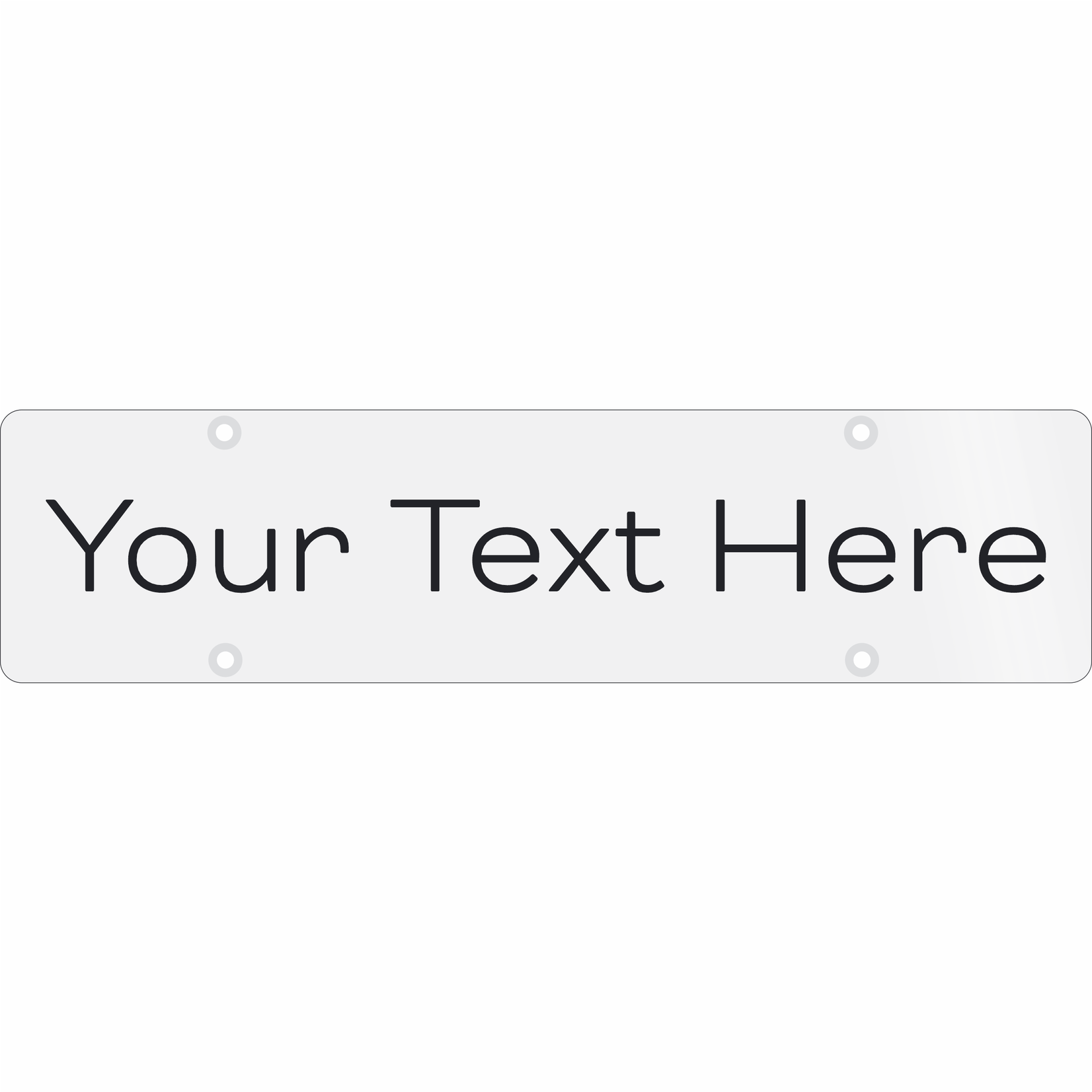 24" x 6" - Custom Text RIDER