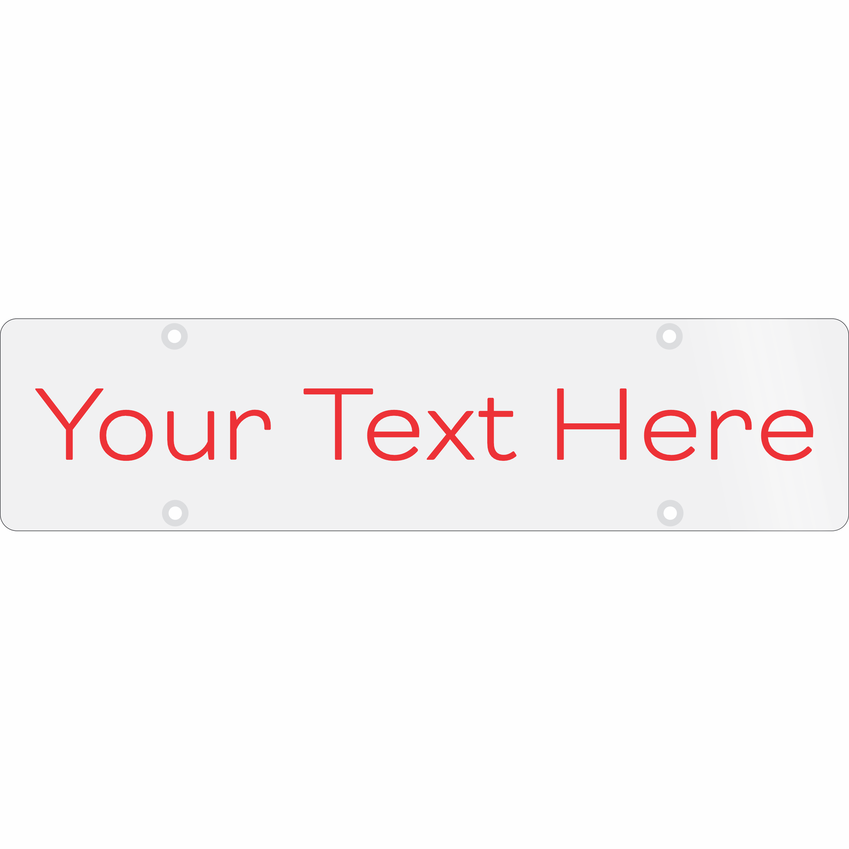 24" x 6" - Custom Text RIDER