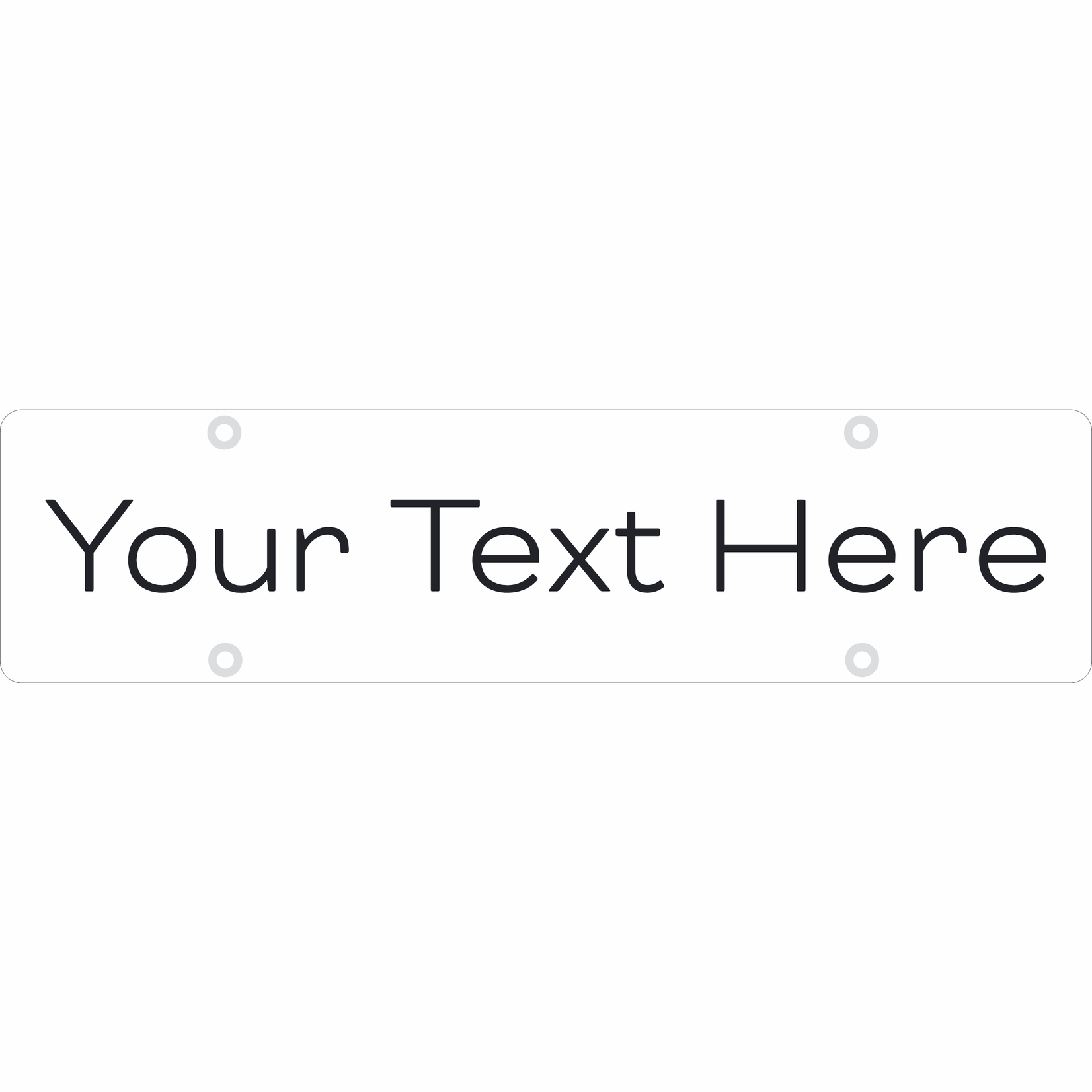 24" x 6" - Custom Text RIDER