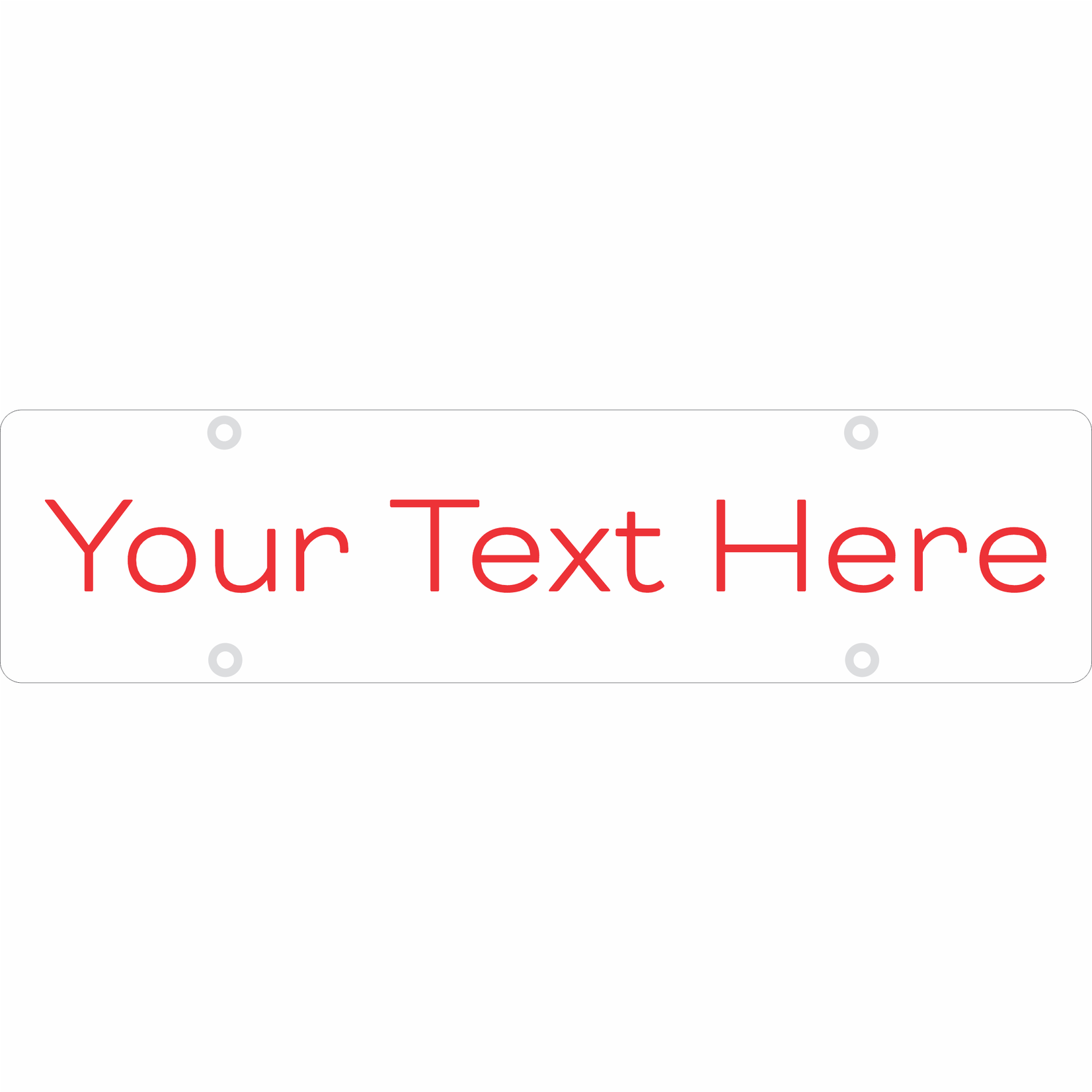 24" x 6" - Custom Text RIDER