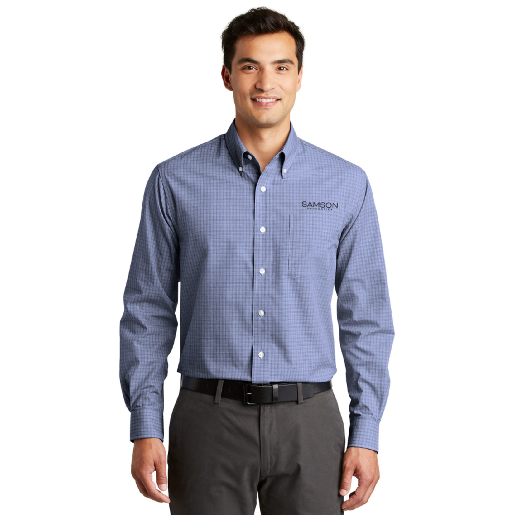 S639 - Port Authority Plaid Pattern Easy Care Shirt