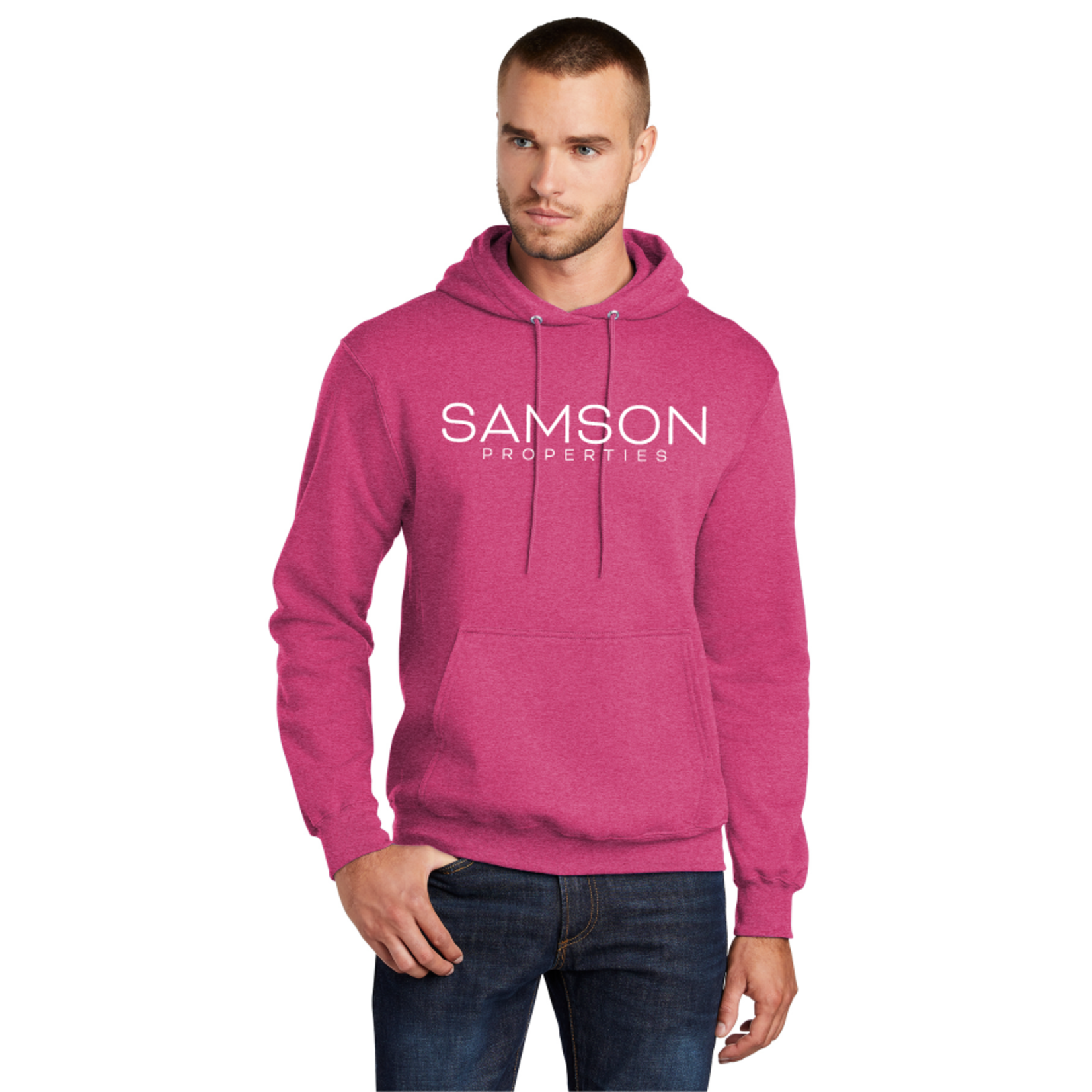 PC78H Heathered Colors Port Company Fleece Hooded