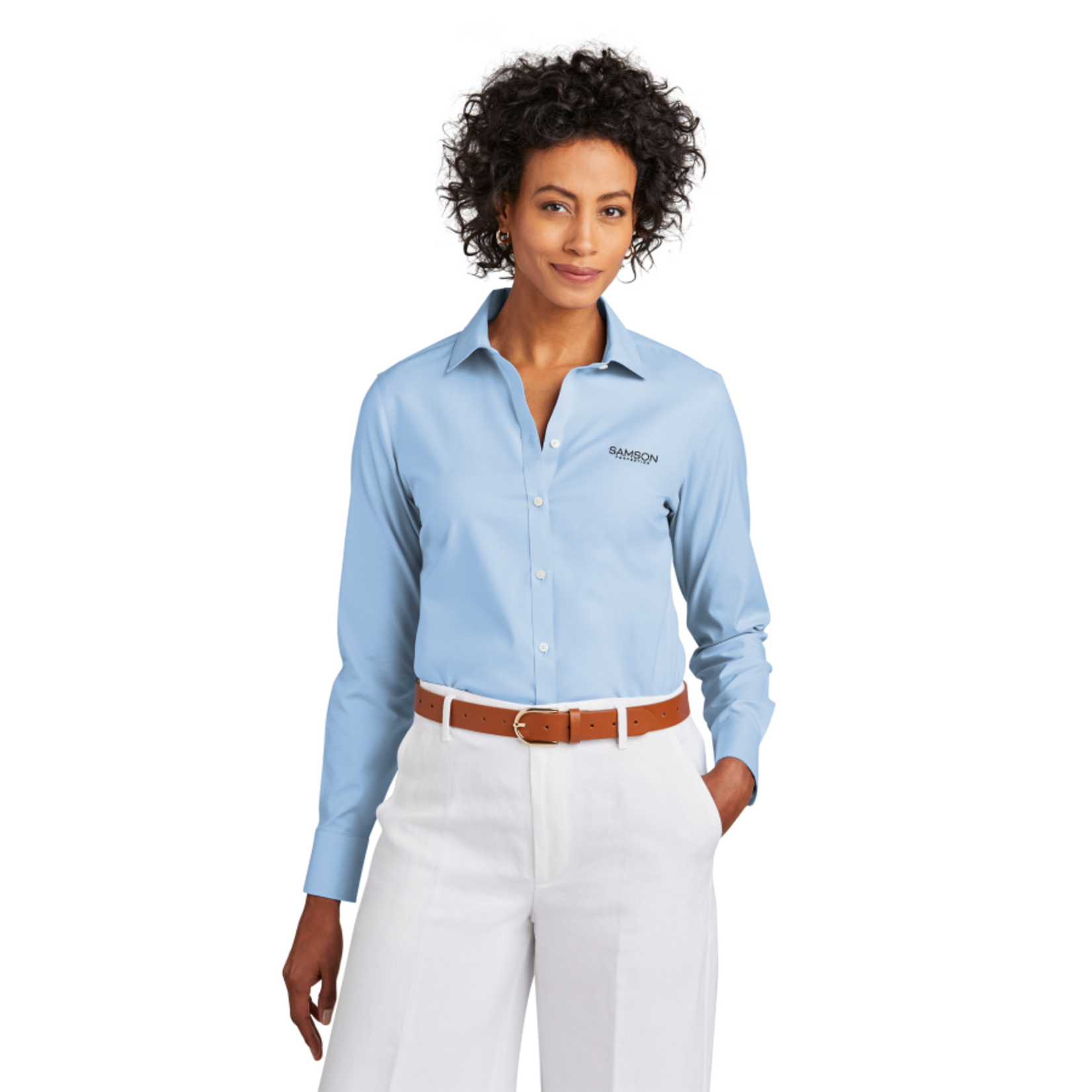 Brooks Brothers Brooks Brothers Women's Wrinkle Free Stretch Pinpoint Shirt