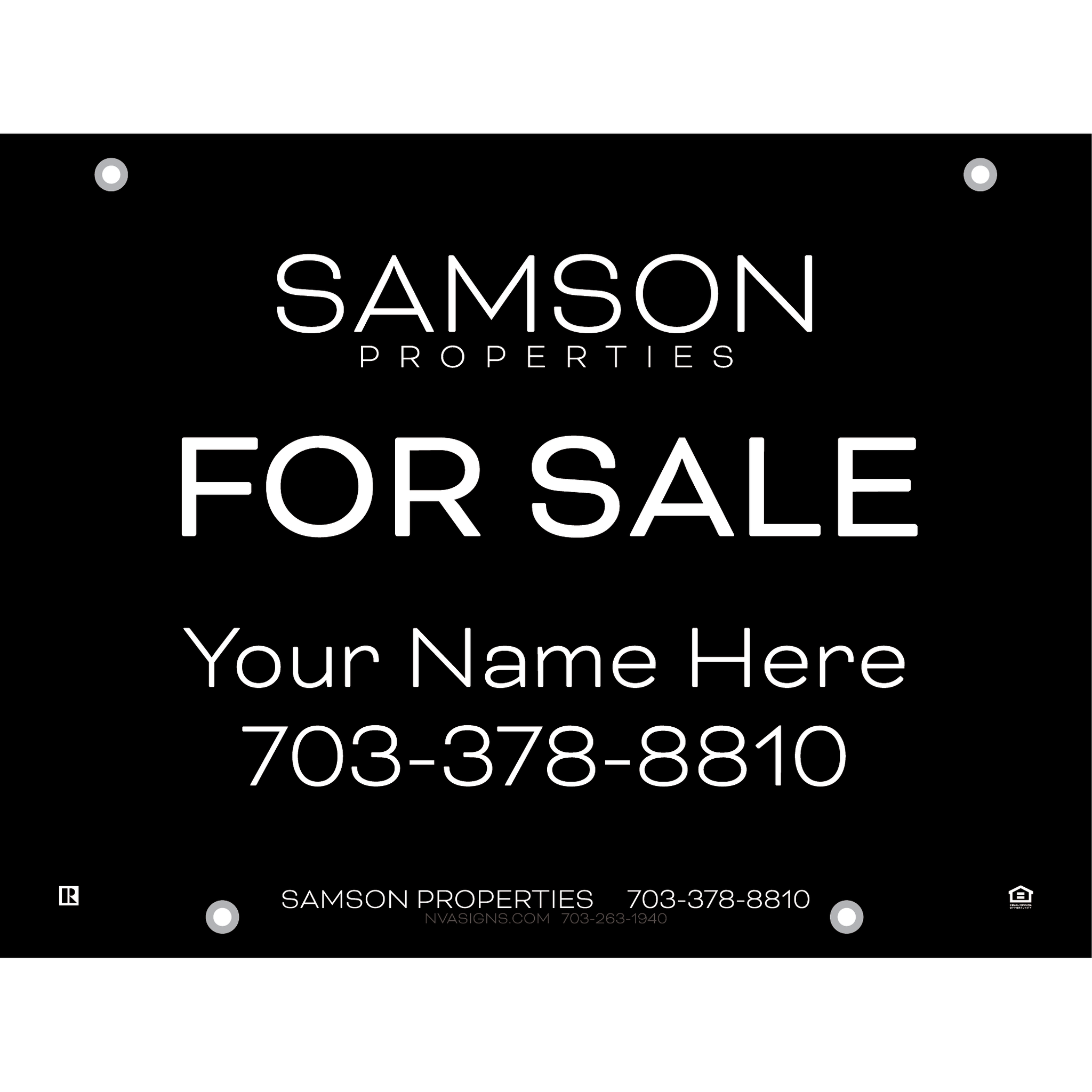 18" x 24" Economy Listing Sign NVA Signs and Striping