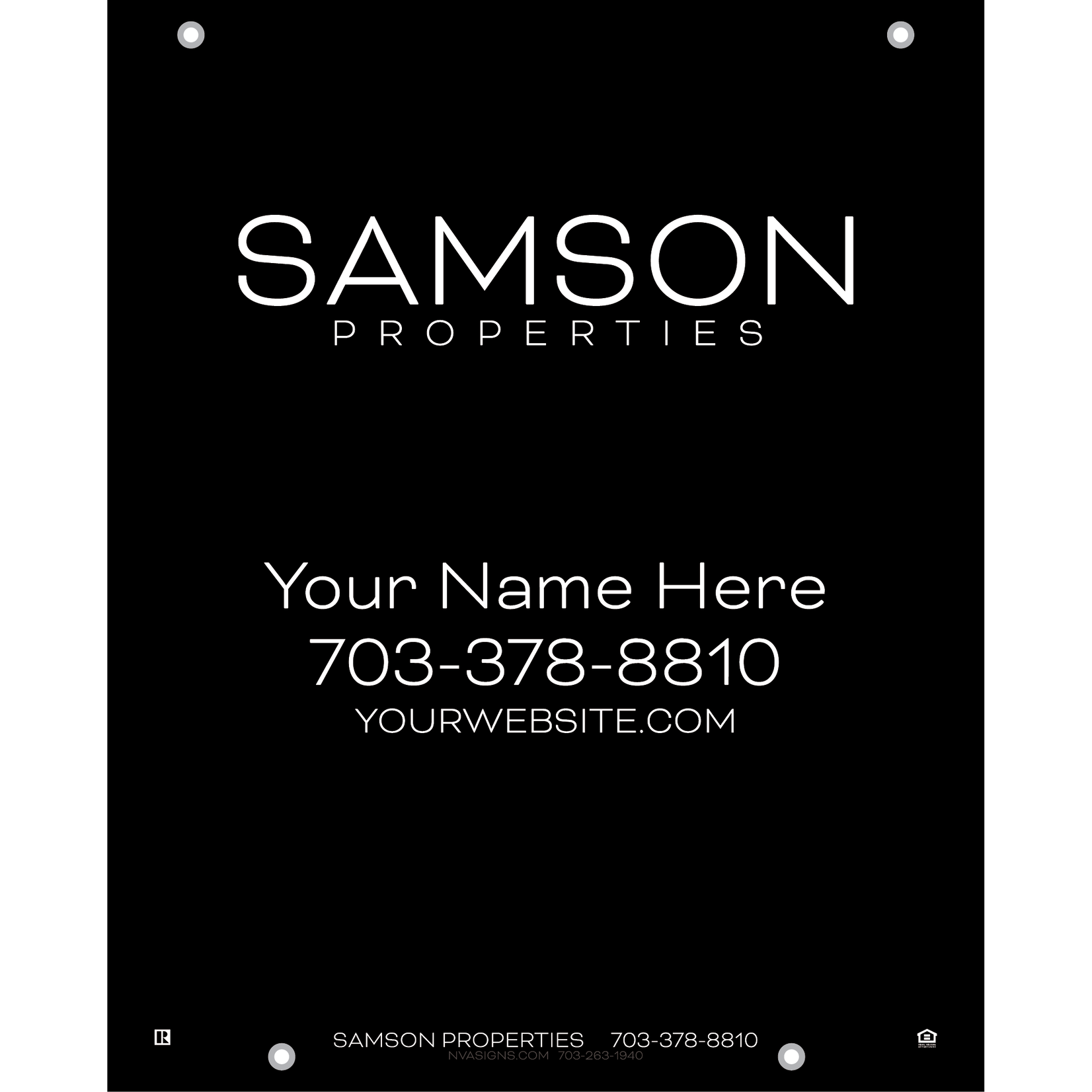 24" x 30" Economy Listing Sign