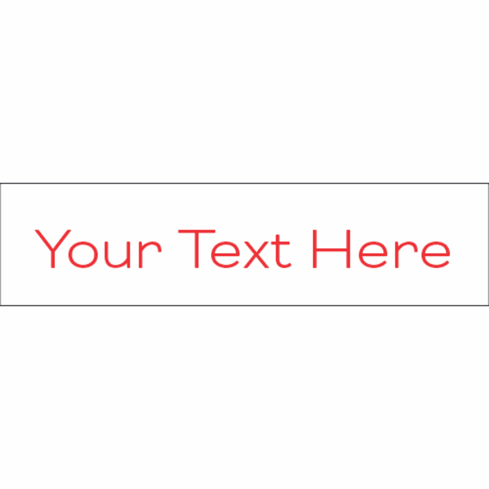 Economy Custom Text Rider