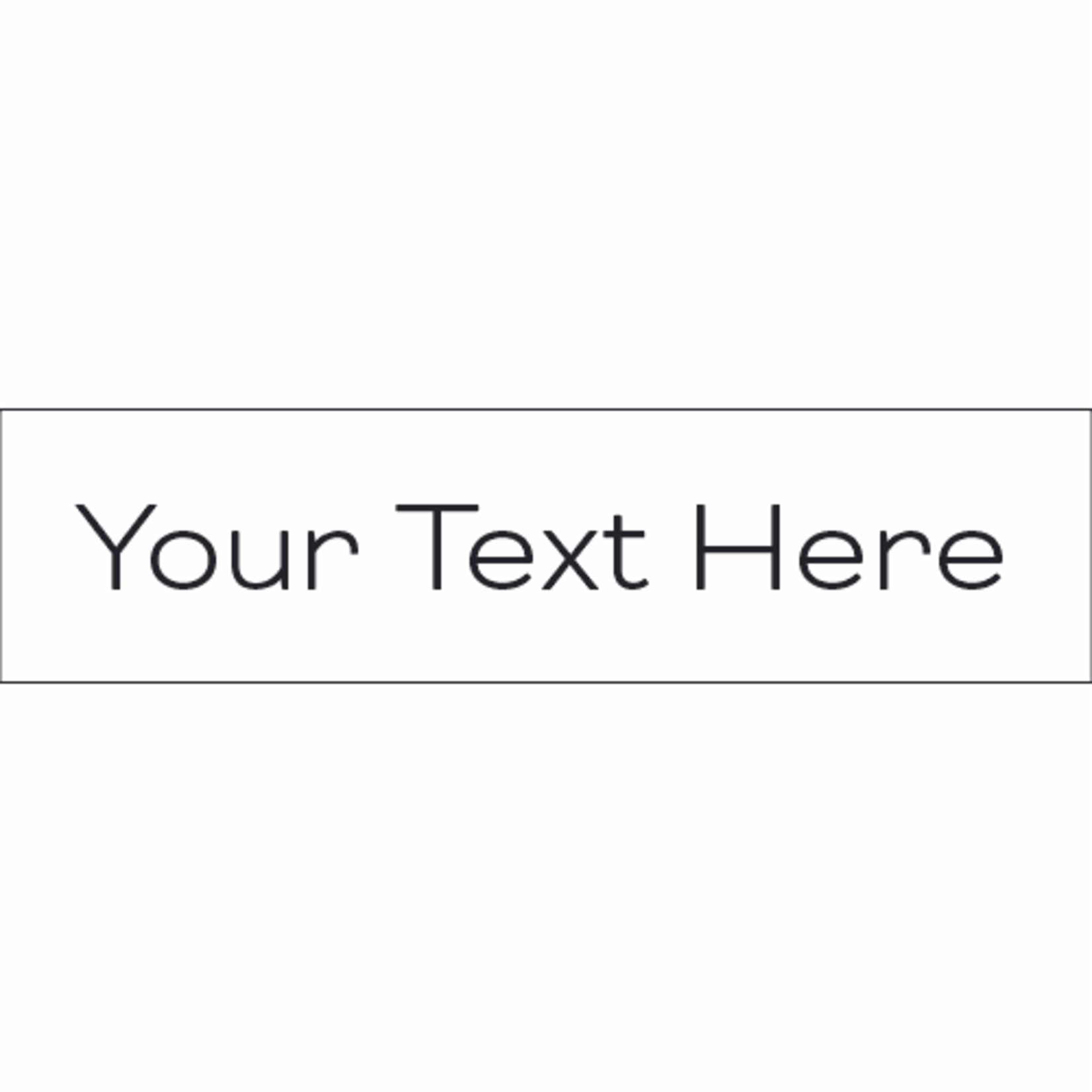 Economy Custom Text Rider