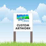 Square Commercial Large Format Sign