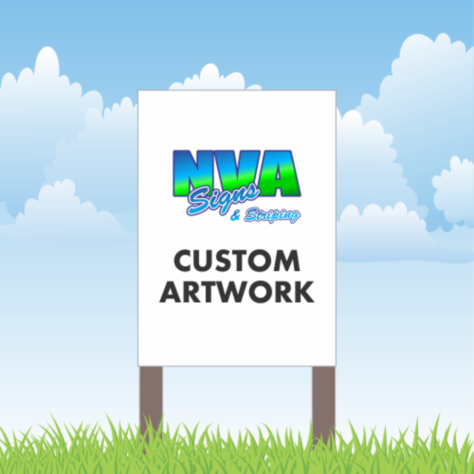 Vertical Commercial Large Format Sign