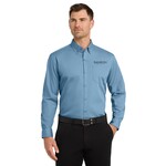 Port Authority SPW100-Port Authority Long Sleeve Carefree Poplin Shirt