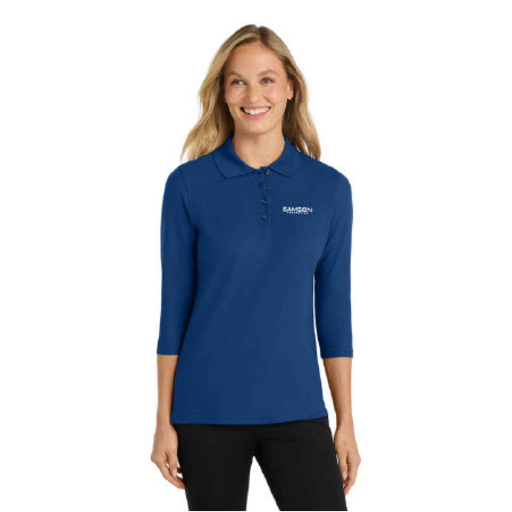 Port Authority L562 - Port Authority® Women's Silk Touch™ 3/4-Sleeve Polo