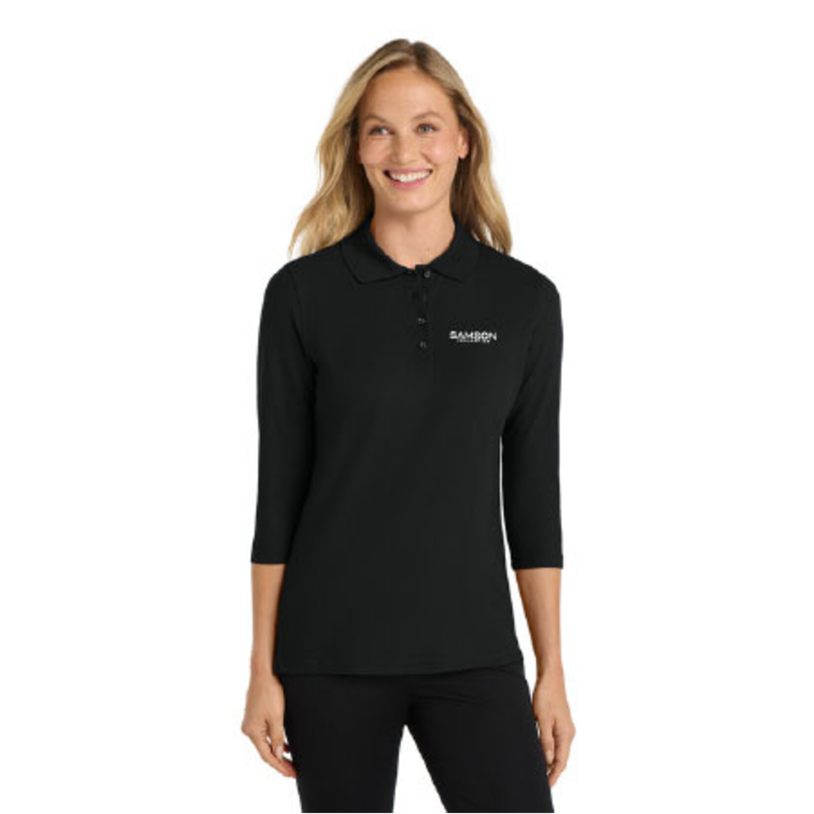 Port Authority L562 - Port Authority® Women's Silk Touch™ 3/4-Sleeve Polo