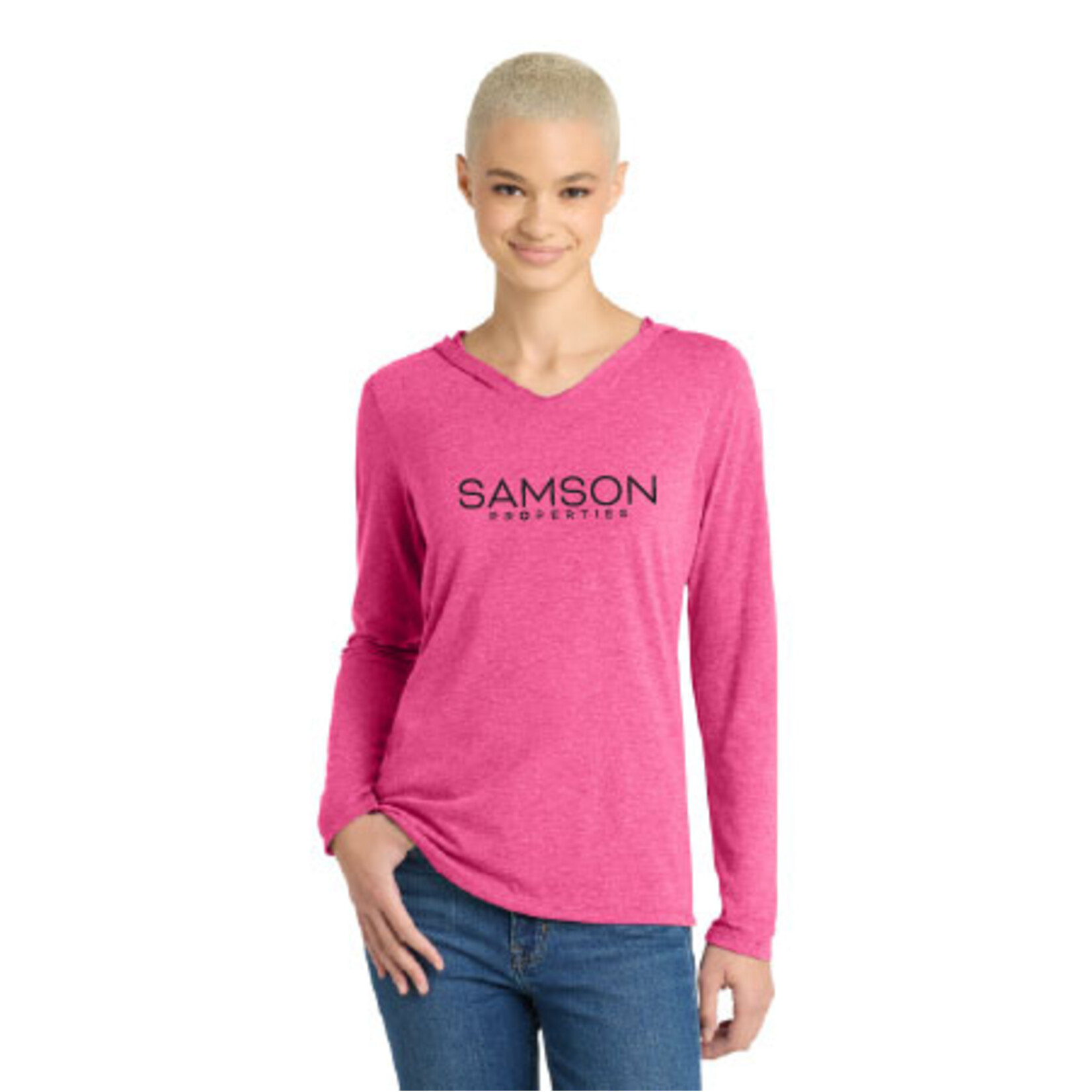 District DM139L - District ® Women’s Perfect Tri ® Long Sleeve Hoodie