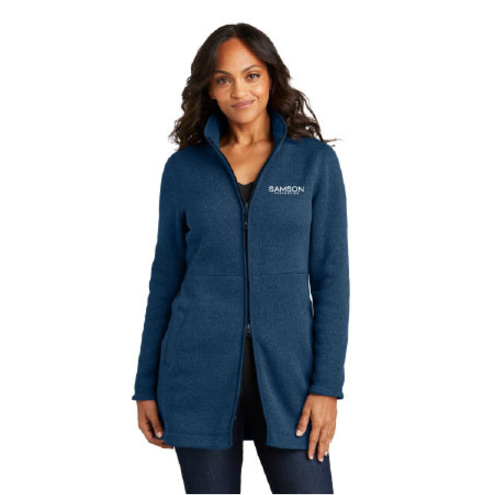 L425 - Port Authority® Women's Arc Sweater Fleece Long Jacket