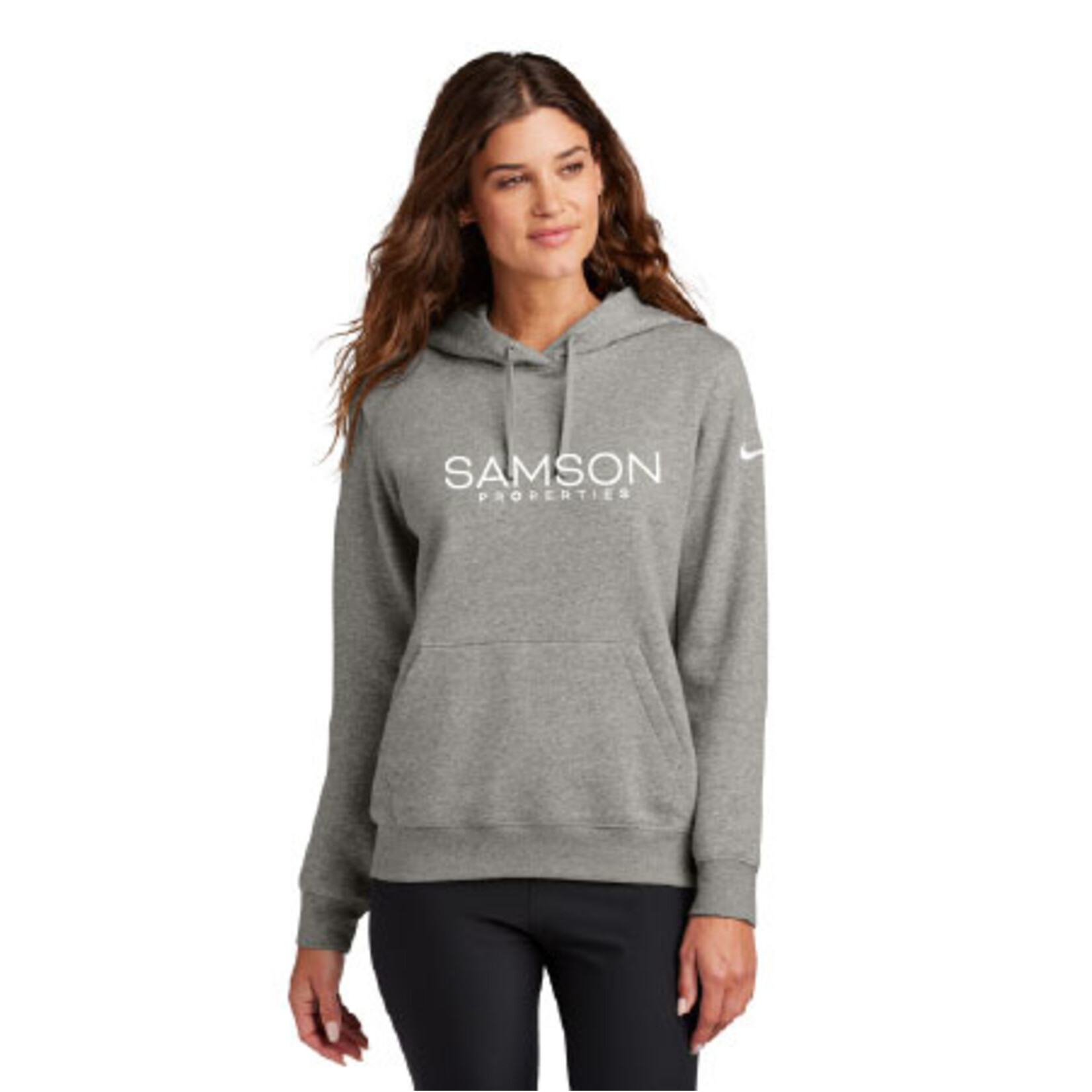 NKFD9889 - Nike Women's Club Fleece Sleeve Swoosh Pullover Hoodie