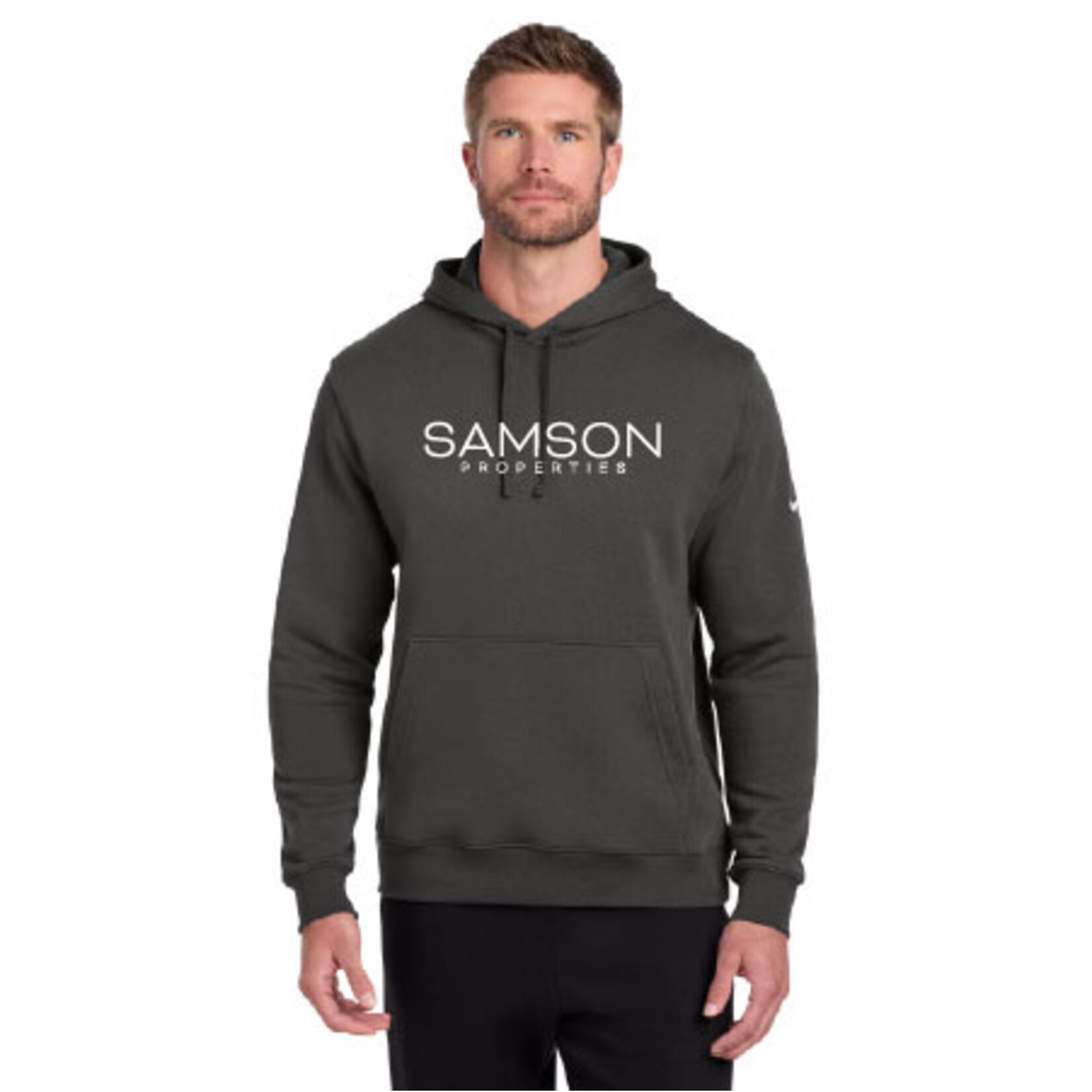 NKDR1499 - Nike Club Fleece Sleeve Swoosh Pullover Hoodie