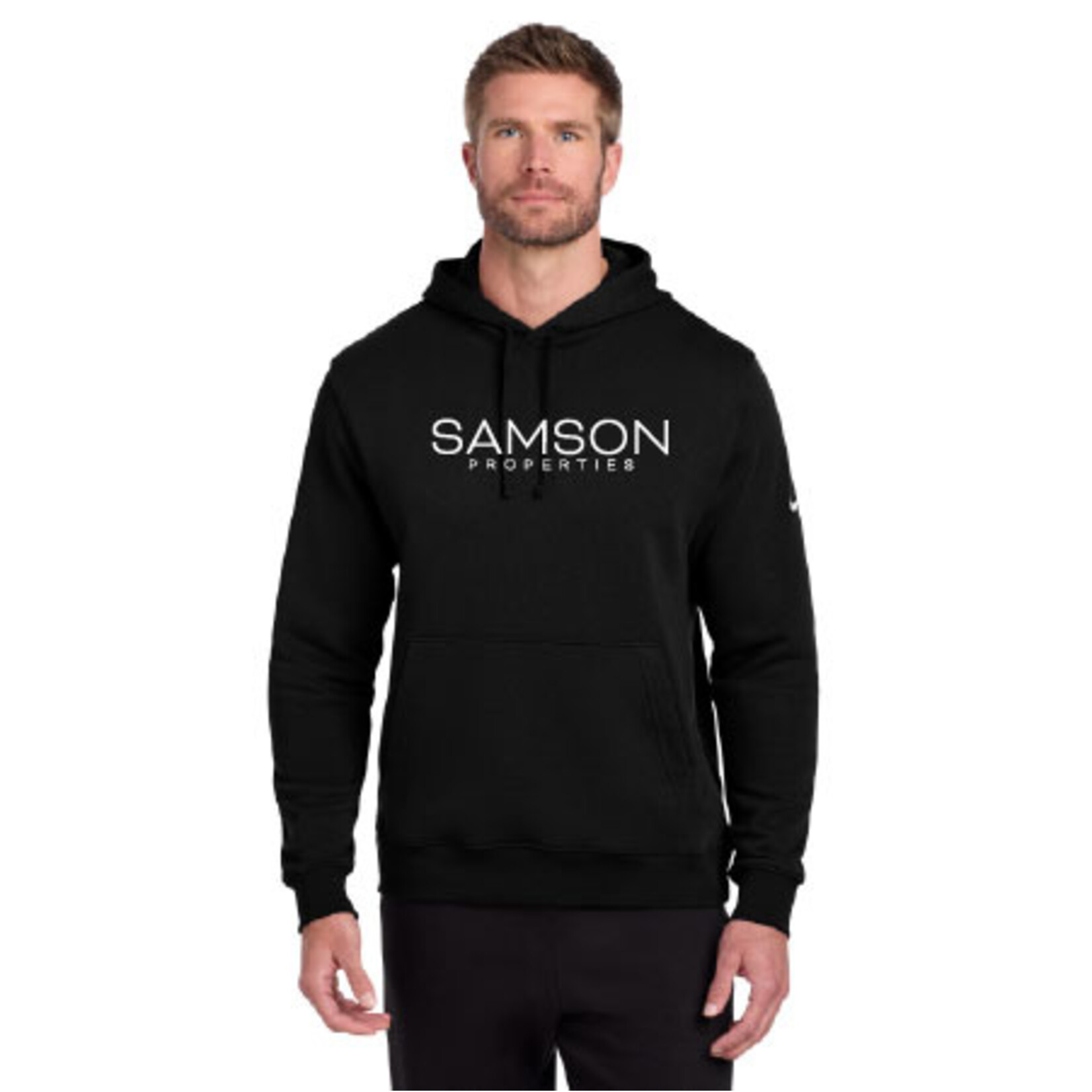 NKDR1499 - Nike Club Fleece Sleeve Swoosh Pullover Hoodie