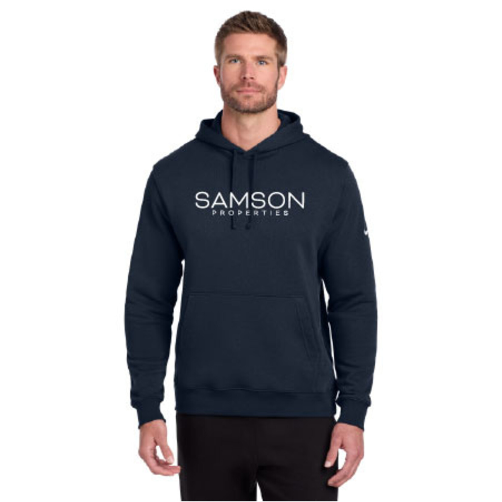 NKDR1499 - Nike Club Fleece Sleeve Swoosh Pullover Hoodie