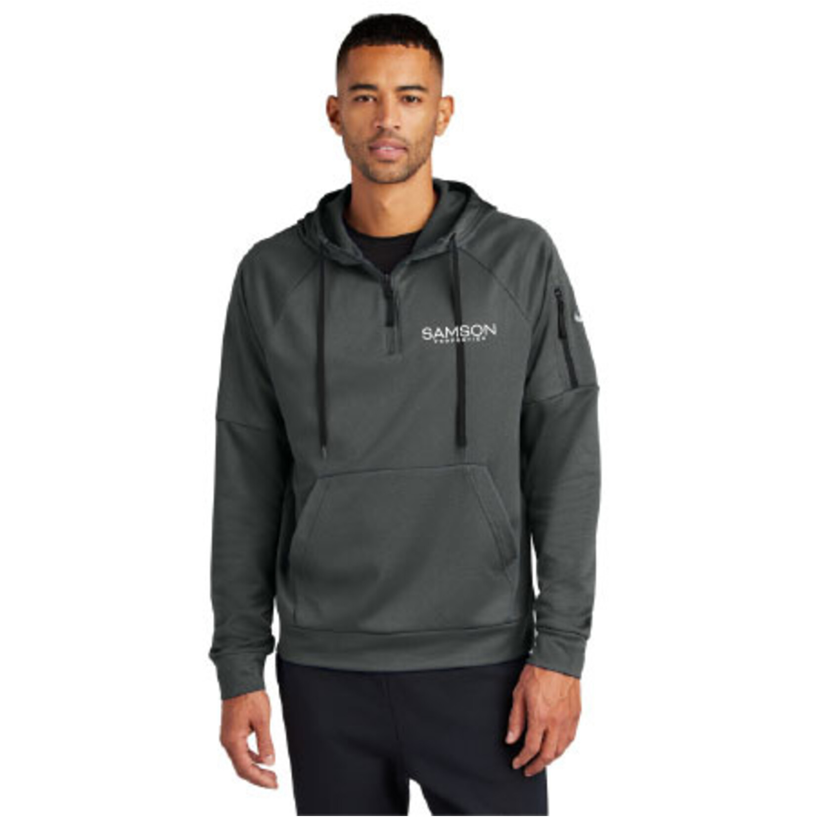 Nike NKFD9742 - Nike Therma-FIT Pocket 1/4-Zip Fleece Hoodie
