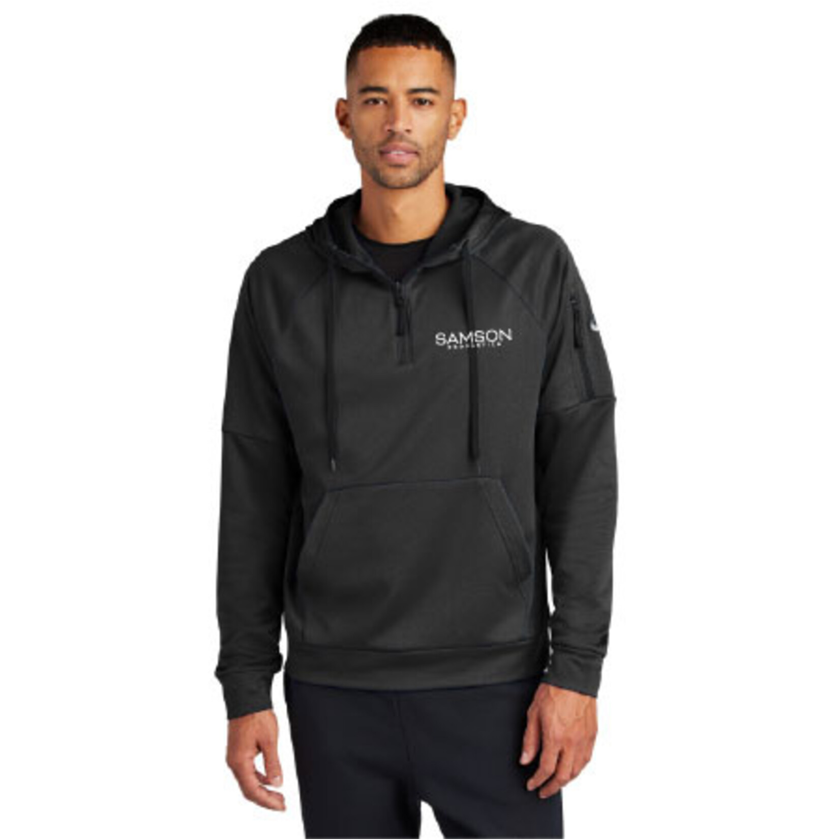 Nike NKFD9742 - Nike Therma-FIT Pocket 1/4-Zip Fleece Hoodie