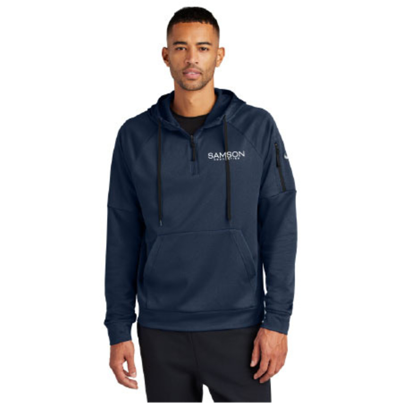 Nike NKFD9742 - Nike Therma-FIT Pocket 1/4-Zip Fleece Hoodie
