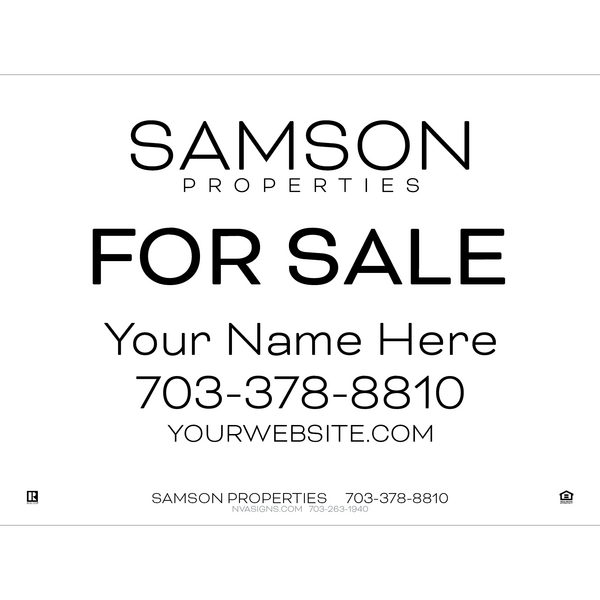 Economy Listing Signs - Custom Samson Properties Web Store - Signs ...