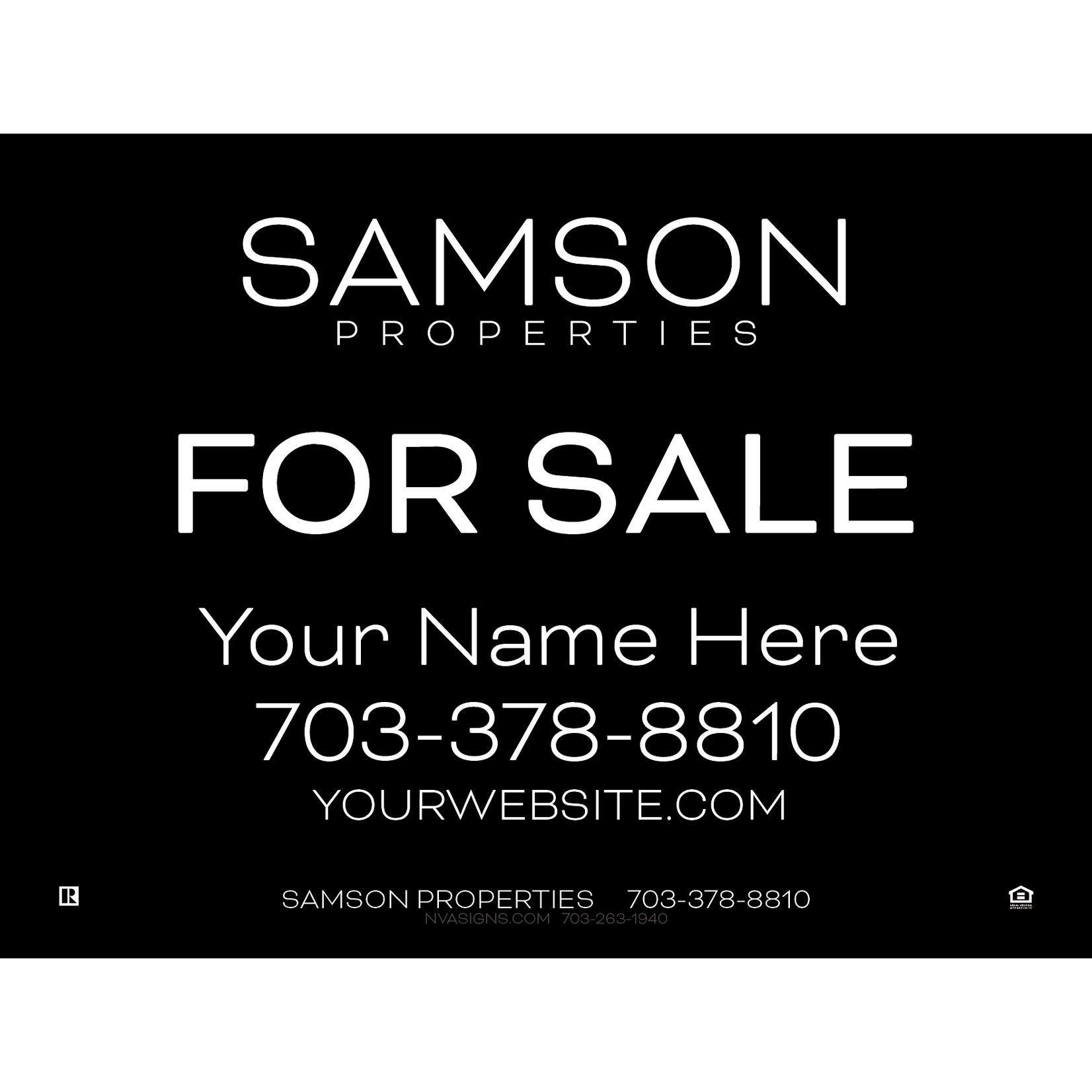 18" x 24" Economy Listing Sign