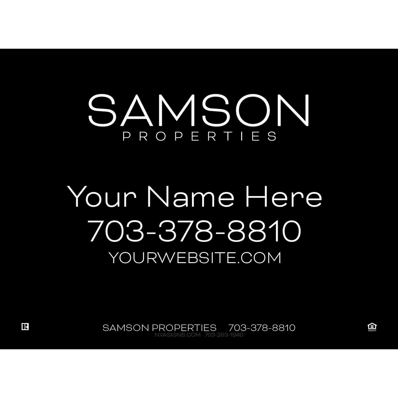 18" x 24" Economy Listing Sign