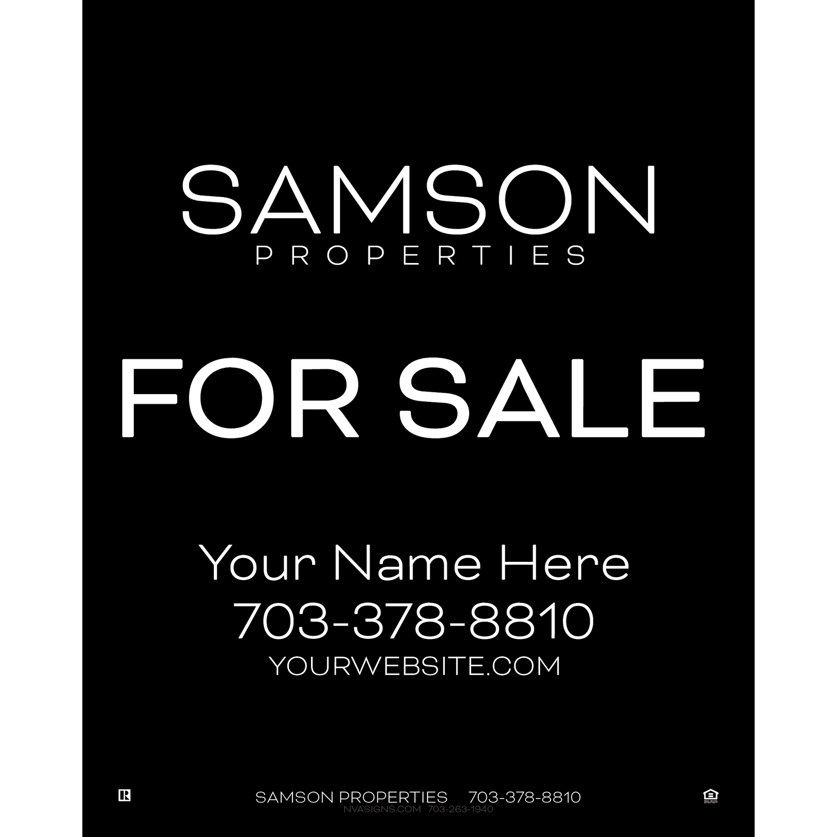 24" x 30" Economy Listing Sign