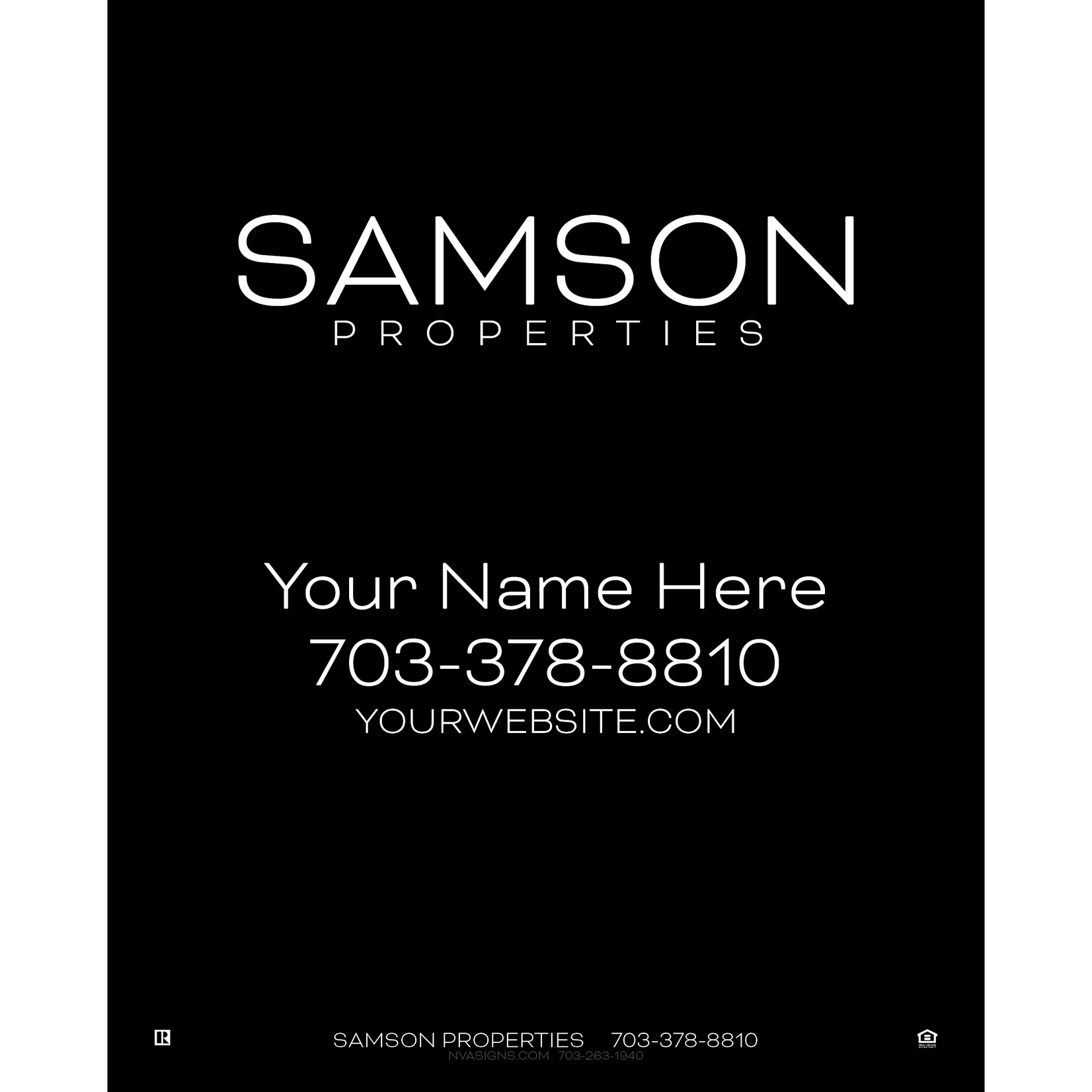 24" x 30" Economy Listing Sign