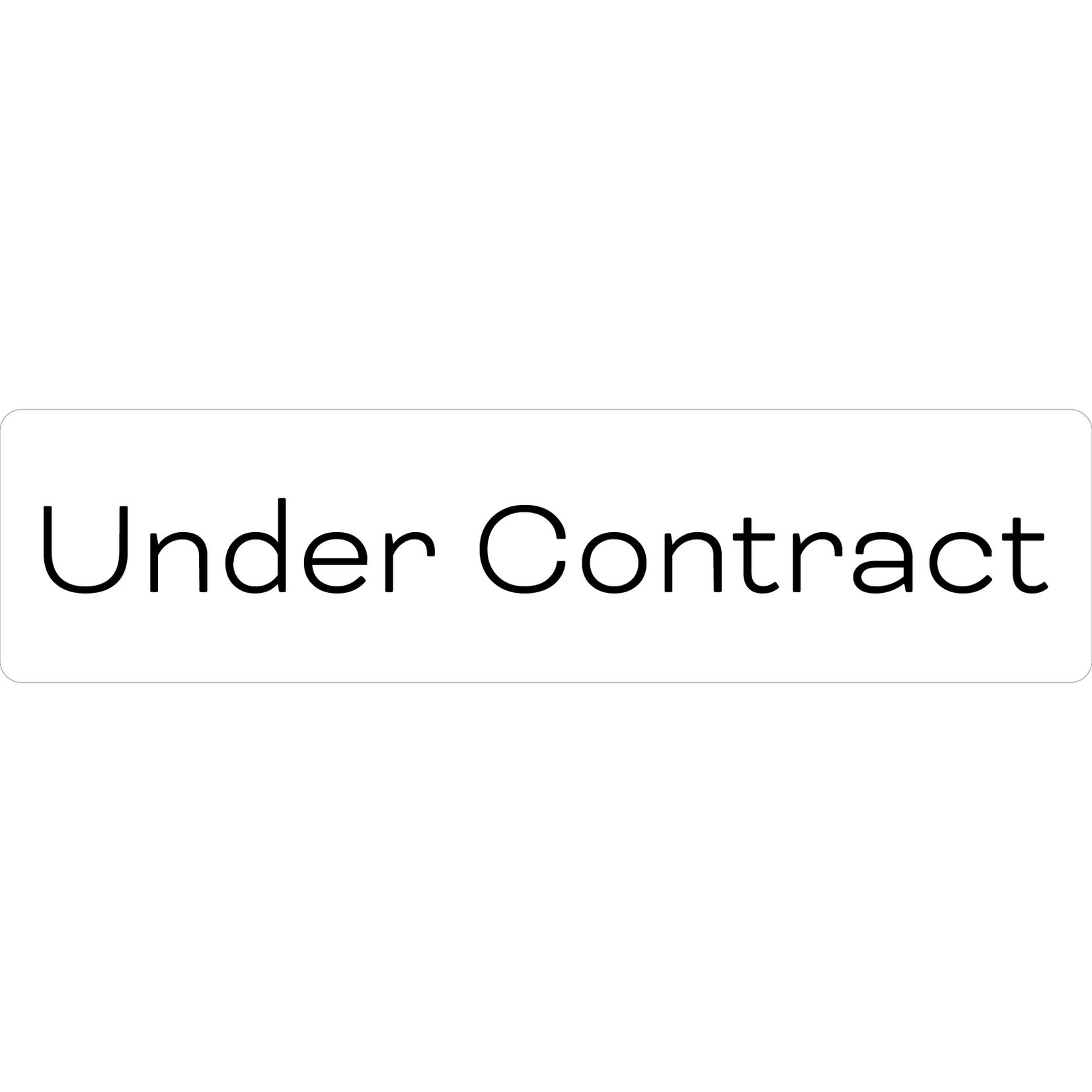 Under Contract Rider