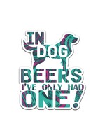TORCHED Alcohol Dog Beers Sticker
