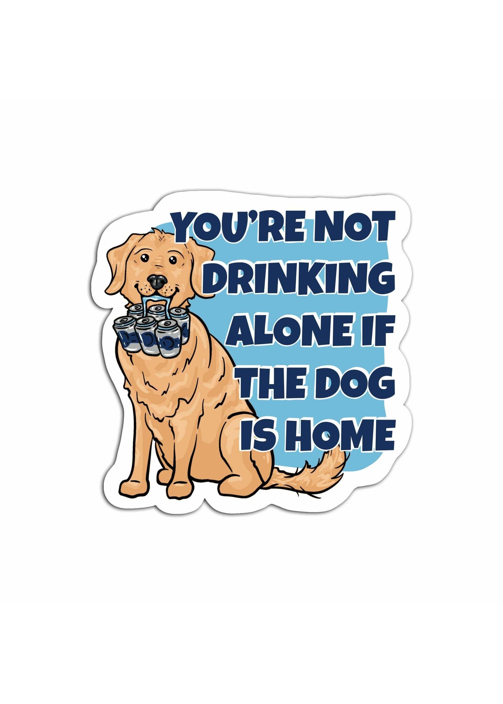 TORCHED Alcohol Drink Dog sticker