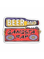 TORCHED Alcohol Sticker Gangsta