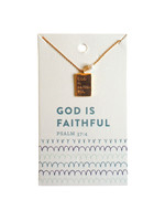 God Is Faithful Keepsake Necklace