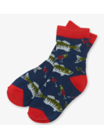 Little Blue House Little Blue House Gone Fishing Kids Crew Socks