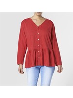 Coco & Carmen Bailey Oversized Top Red