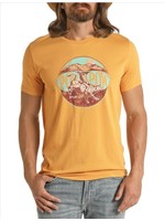 Rock & Roll Denim Men's Yellow Pow Pow Tee