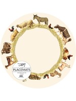 Primitives by Kathy Paper Placemat - Farm Animals