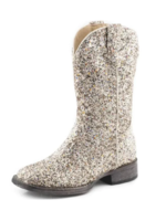 Roper Girl’s Light Glitter Fashion Square Toe Boots