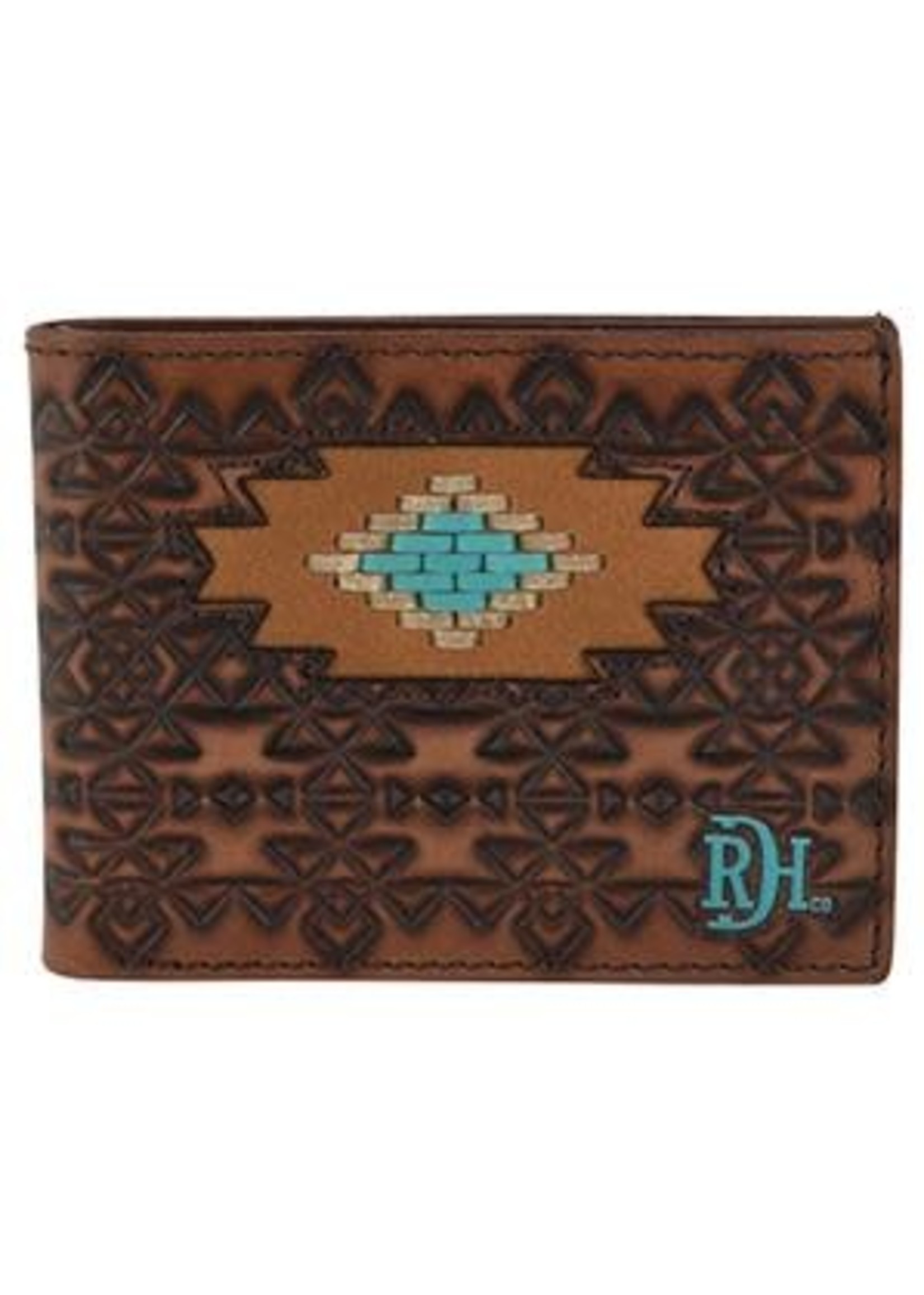 Red Dirt Hat Co Bifold Wallet Laced Southwest Medallion