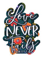 Kerusso Love Never Fails Sticker