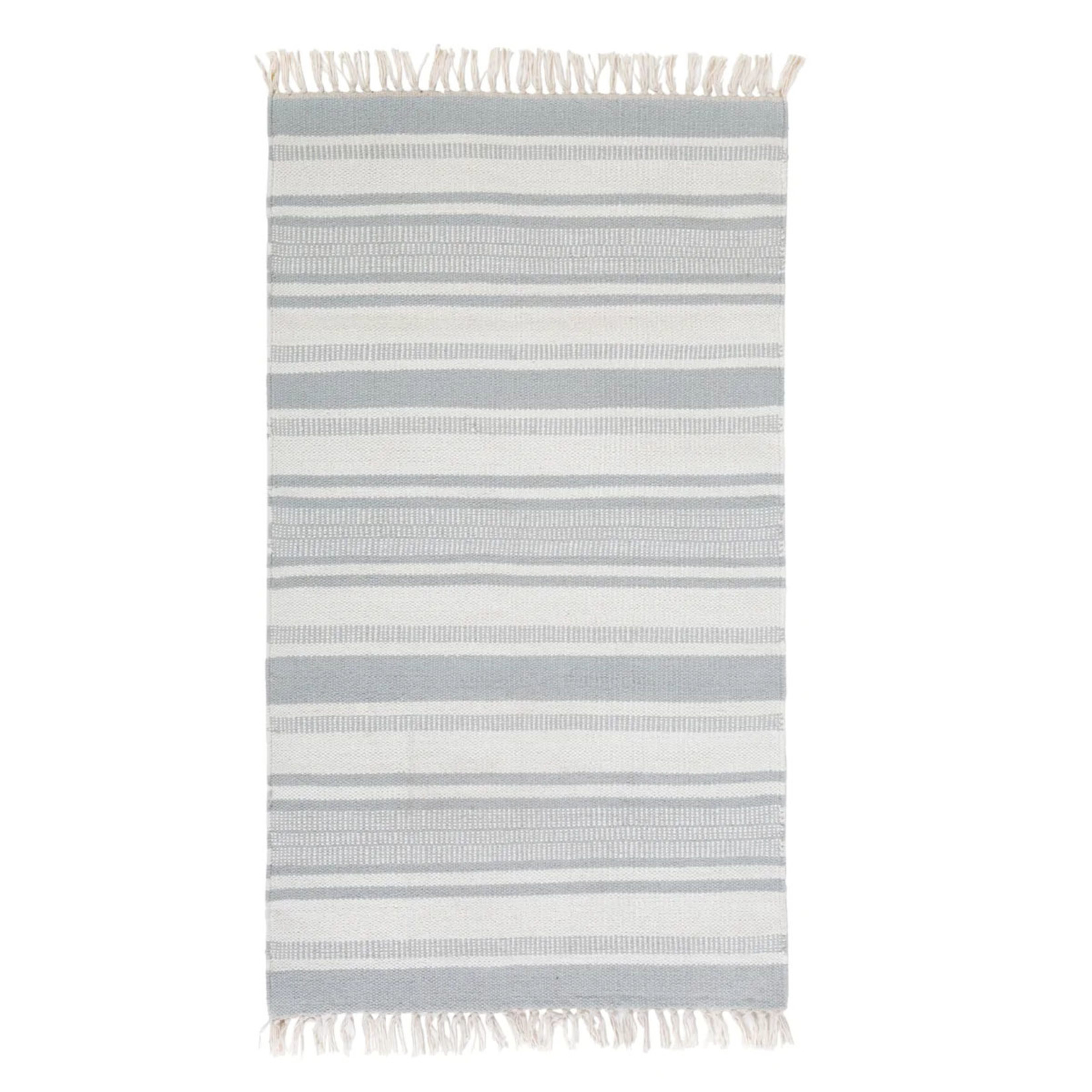 Calypso Nordic Blue Cotton Rug 2x4