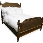 Rattan - King Bed - Antique Pine Stain