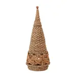 Hand Woven Wicker Cone Tree- 24"H